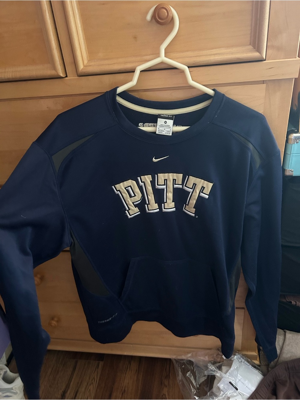 Nike Navy Crewneck Sweatshirt with PITT Logo